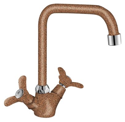 Смеситель Lemark Rossinka Q02-72LM307 для кухонной мойки, терракотовый