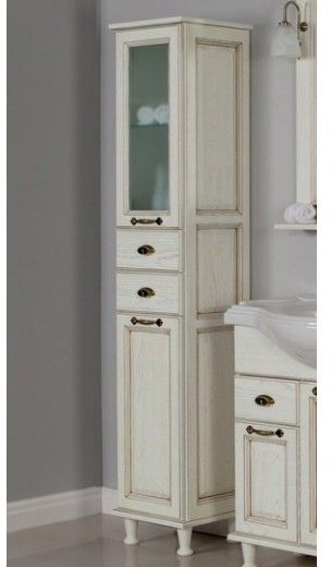 Шкаф Акватон Жерона 1A158903GEM4L цвет Белое золото