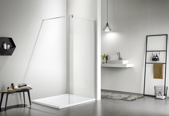 AQ WIW 07020CH Душевая перегородка Aquatek Walk in 700x2000 профиль хром, стекло прозрачное