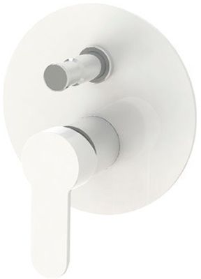 Смеситель Cezares Laconico VDI-BLC для ванны с душем, белый