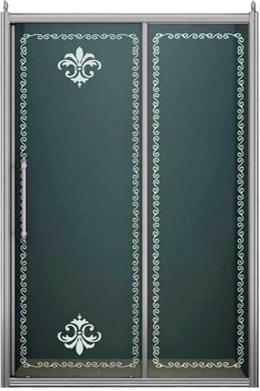 Душевая дверь в нишу Cezares Retro BF1 140 CP Cr