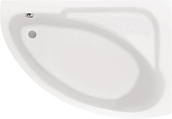 1.WH11.2.032 ГОА 150х100 ванна асимметричная акриловая правосторонняя белая