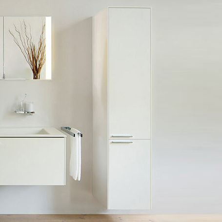 Шкаф-пенал Keuco Royal 60 белый глянец, с корзиной R