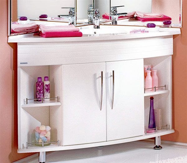 Тумба под раковину Акватон Лас-вегас 1A050901LA01R цвет Белый, правая