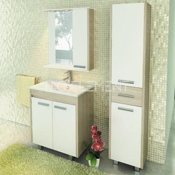 Тумба-умывальник Comforty "Тулуза-75" сосна лоредо с раковиной "Quadro 75"