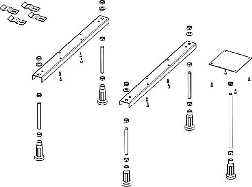 Ножки RIHO SPECIAL 12 (PETIT) для ванн, POOTSET12