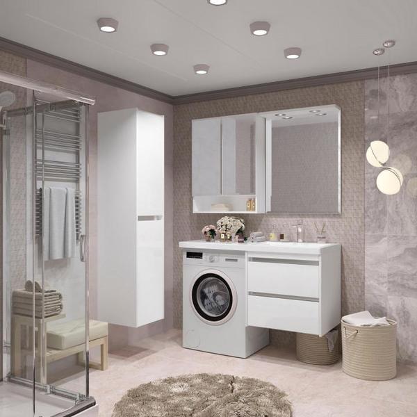 Тумба без раковины Opadiris Фреш 56, цвет белый/белый (9003), вар.2, 00-00007084