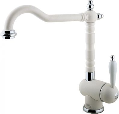 Смеситель Timo Morea 2406 F White для кухонной мойки