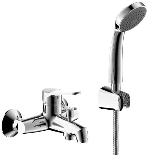 Смеситель Bravat Emeralda TF6135147CP-B-RUS для ванны с душем, с лейкой