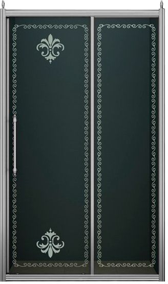 Душевая дверь в нишу Cezares Retro scorrevole BF1 110 CP Cr