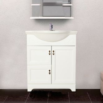 Тумба с раковиной 1 Orange Классик 75 молочная