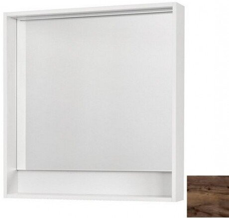 Зеркало Акватон Капри 80 таксония темная, с подсветкой