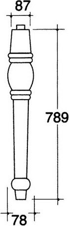 Ножки Kerasan Retro 108304 1 шт.