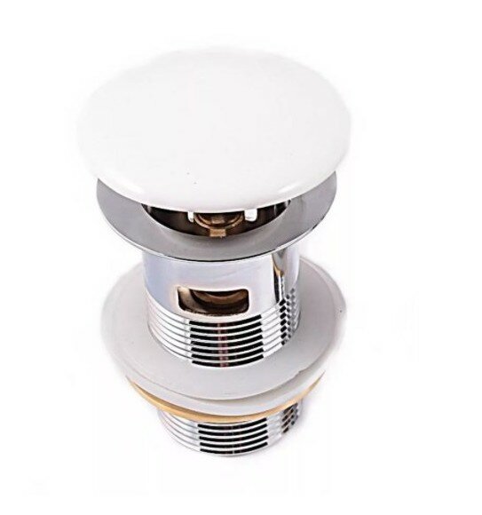 Донный клапан для раковины Cezares CZR-SAT7-Bi белый