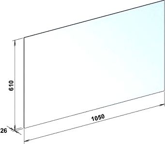 Зеркало Keuco Edition 11 100 см, без подсветки