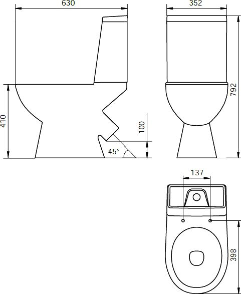 Унитаз-компакт Iddis Atlant ATL2DSEi24