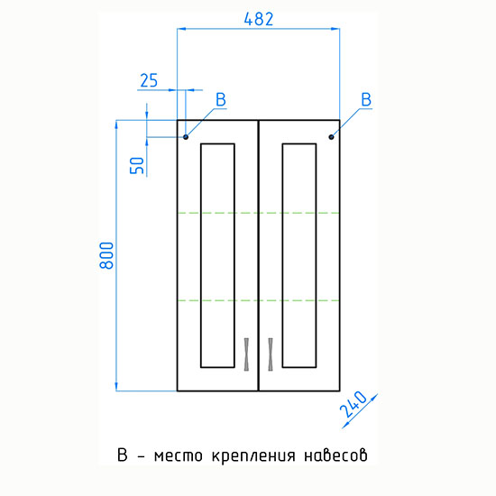 Шкаф подвесной Style Line Эко Стандарт, ЛС-00000352