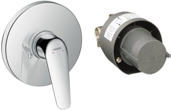Смеситель Hansgrohe Novus 71068000 С ВНУТРЕННЕЙ ЧАСТЬЮ для душа