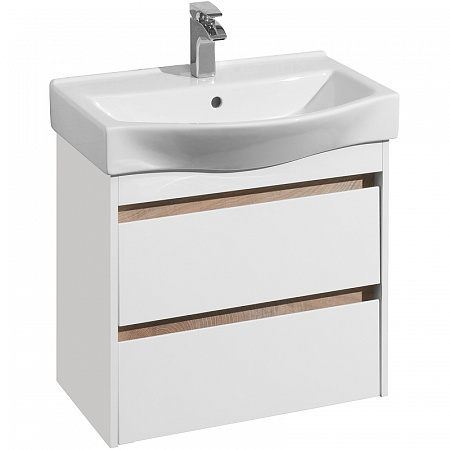 Тумба под раковину Акватон Нортон 65 белая 1A248801NT010