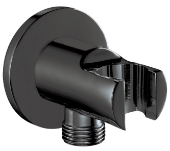 102199523C1EX шланговое подсоединение с держателем для душа,матовый черный