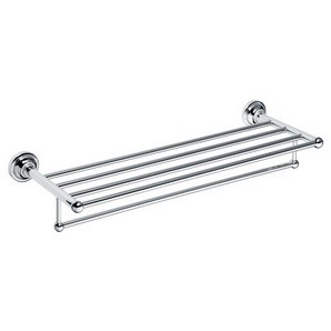 Полка с полотенцедержателем Retro 665x120x225мм, хром