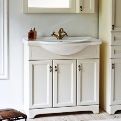 Тумба с раковиной 1 Orange Классик 85 молочная