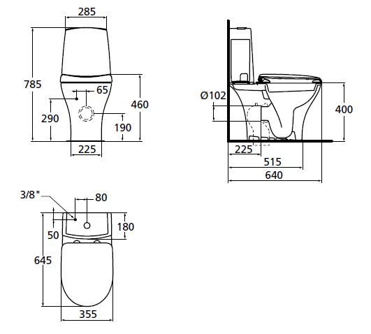 Унитаз-компакт Ideal Standard Connect Pure W912201