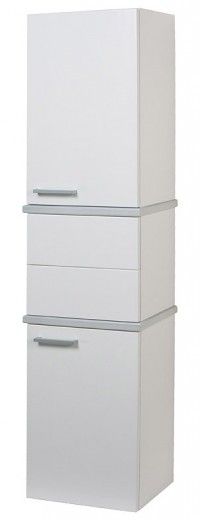 Шкаф-колонна Акватон Турин 1A118003TU780, цвет Белый, серебро