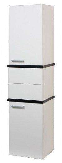 Шкаф-колонна Акватон Турин 1A118003TUJ10, цвет Белый, черный