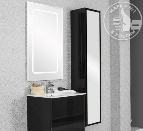 Тумба с раковиной Акватон Римини 1A1383K0RN950, цвет Черный