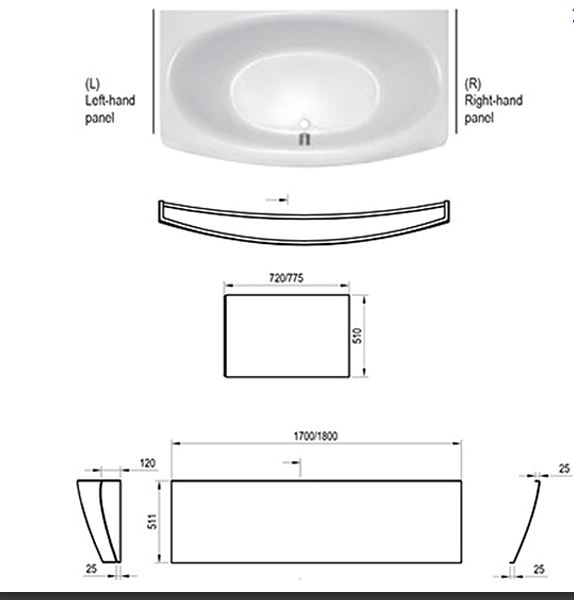 Боковая панель Ravak CZ11200A00