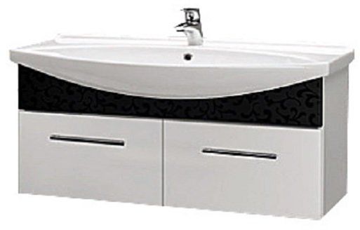 Тумба под раковину Dreja Ornament 50071 черная