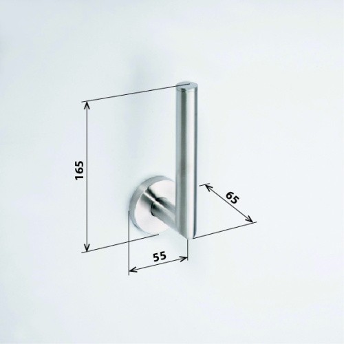 Держатель туалетной бумаги NEO без крышки 65x165мм, матовый хром