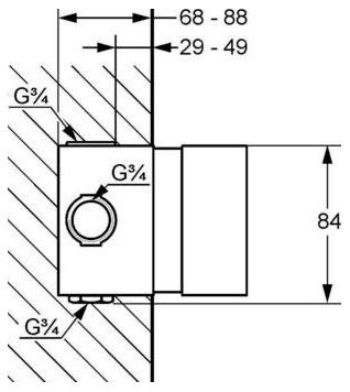 Скрытая часть Kludi 35158
