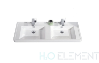 Belbagno Раковина из искусственного мрамора, с двумя чашами, EA-1200-2-LVB