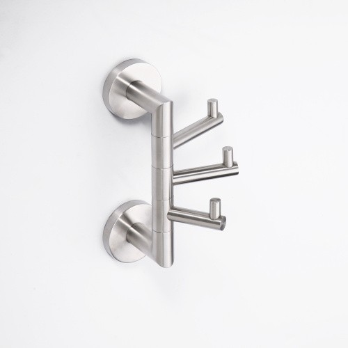 Крючок тройной поворотный NEO 55х190x110 мм, матовый хром