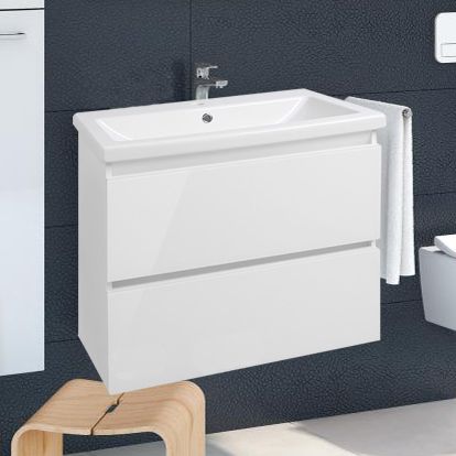 Тумба для комплекта Style Line Даймонд 70 Люкс Plus подвесная, белая