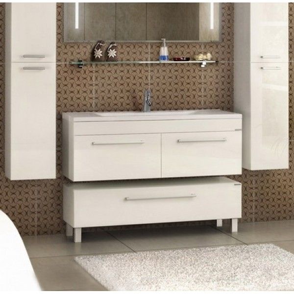 Тумба с раковиной Акватон Мадрид 1A1703K0MA010 цвет Белый