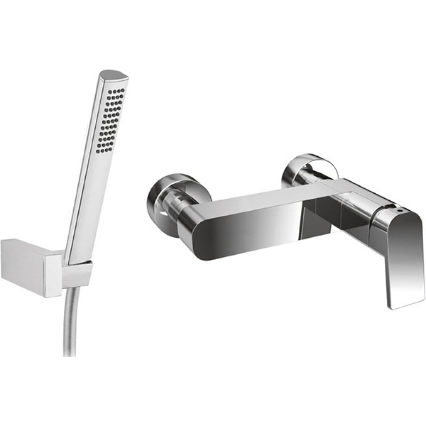 TREND-DDM-01-Cr Смеситель для душа однорычажный в комплекте с ручным душем, хром, ручки хром