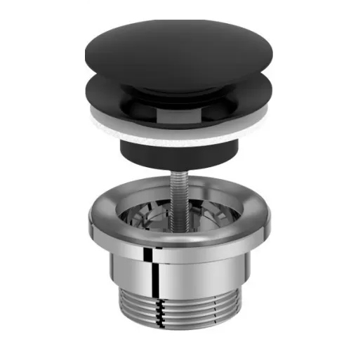 Донный клапан Jacob Delafon E30536-BL click-clack Черный матовый