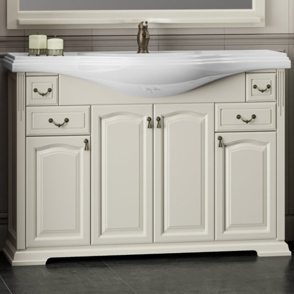 Тумба для комплекта Opadiris Риспекто 120 слоновая кость