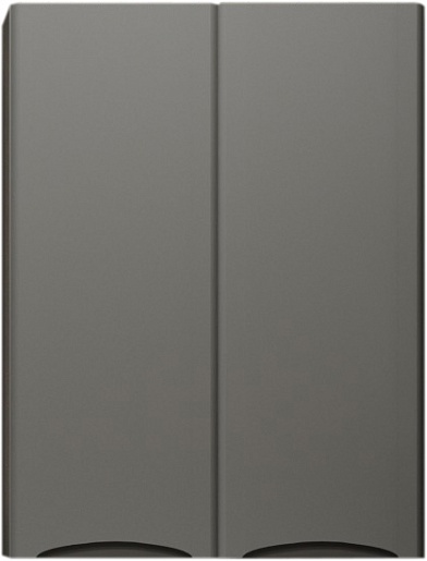 Подвесной шкаф Style Line "Бергамо мини 600" Люкс антискрейтч серый, PLUS, СС-00002358