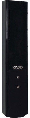 Шкаф-пенал Акватон Венеция (1A151003VN95R) правосторонний, черный глянец