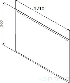 Зеркало AM.PM Spirit V2.0 120 с LED-подсветкой, алюминиевый корпус