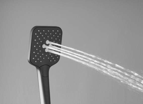 Душевая стойка Vincea Cube VSFS-1C1MB с изливом, черный