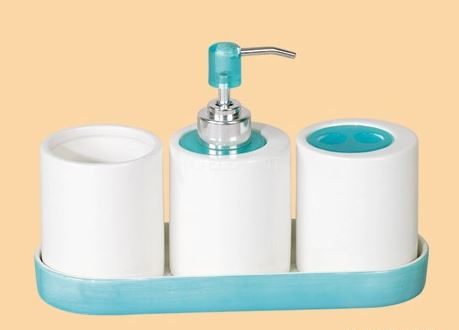 Керамический набор В26047-2 3 предмета на подставке, 27312647-23