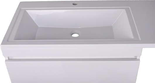 Тумба напольная Style Line, "Даллас 130", 3 ящ., Люкс белая, СС-00000558