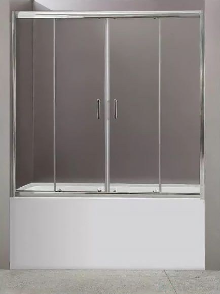 Шторка на ванну BelBagno Uno-195 VF 2 180/140 C Cr