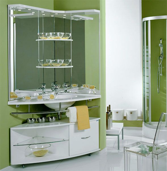 Зеркало Акватон Корнер 100 R угловое