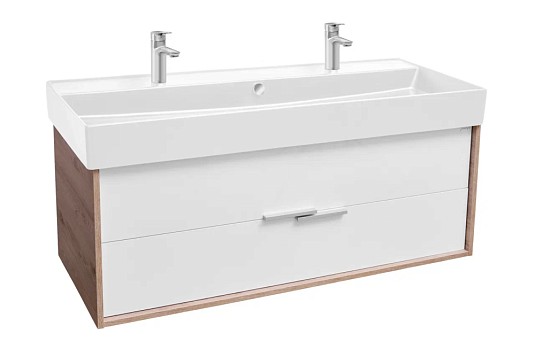 Тумба без раковины Jacob Delafon Vivienne 120 EB1669-E75-J5, дуб давос натуральный/белый глянец